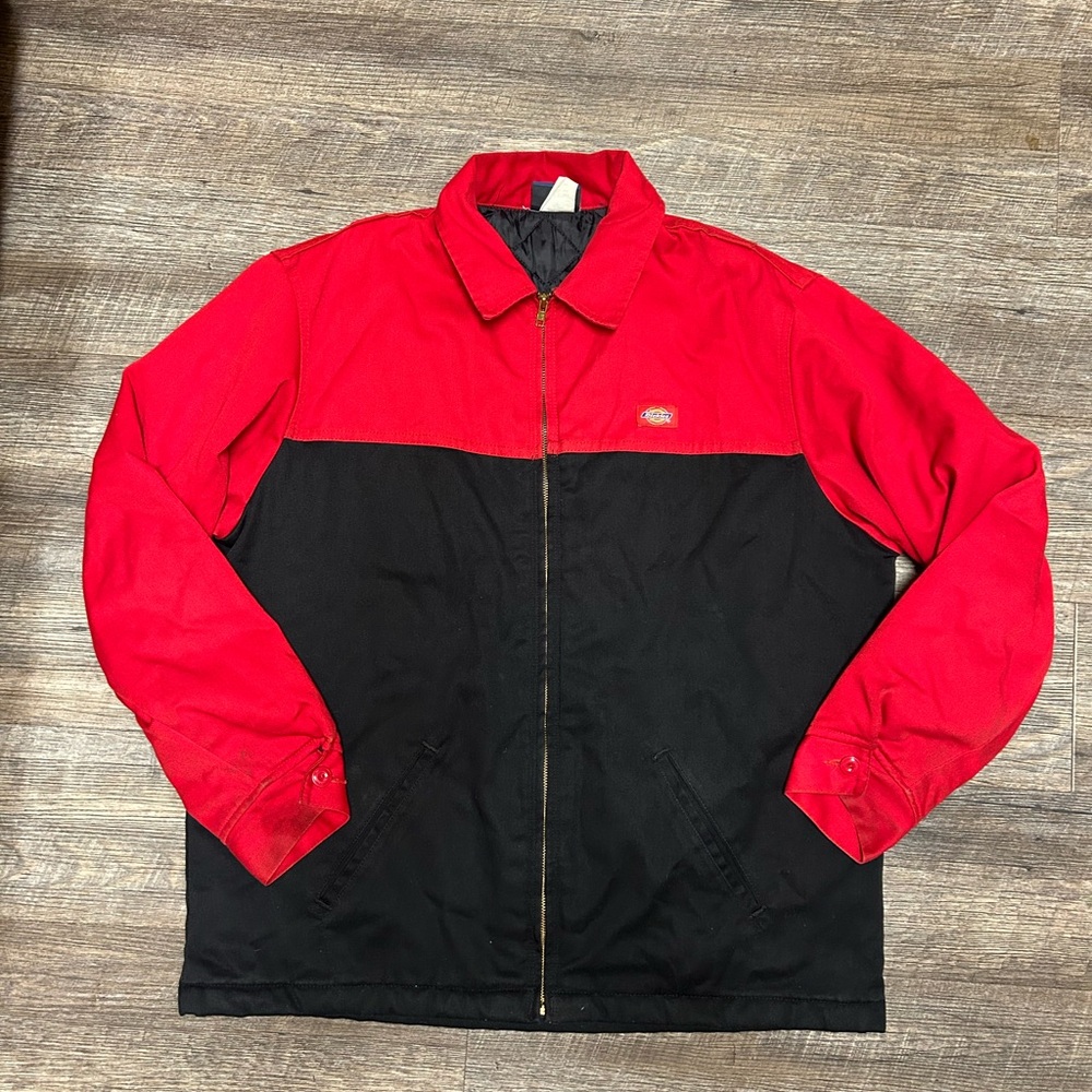 Dickies Red and Black Men's Shirt Jacket